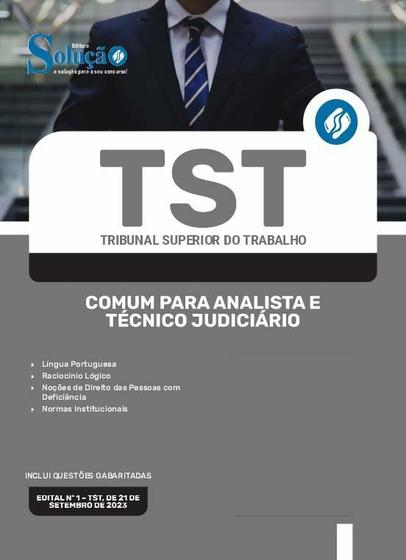 Imagem de Apostila Tst 2023 - Comum Para Analista E Técnico Judiciário