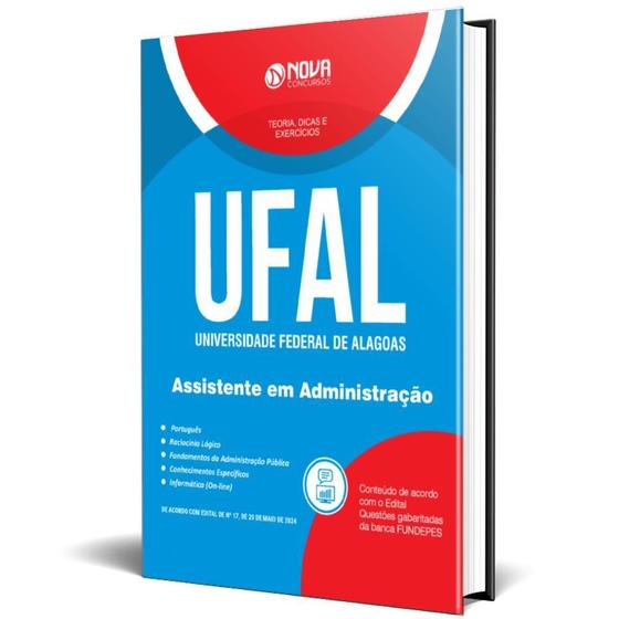 Imagem de Apostila Ufal 2024 - Assistente Em Administração