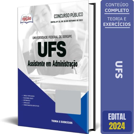 Imagem de Apostila Ufs 2024 - Assistente Em Administração