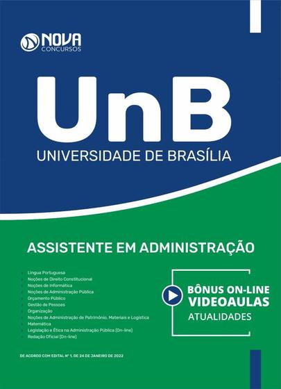 Imagem de Apostila UNB - Assistente em Administração - Nova Concursos