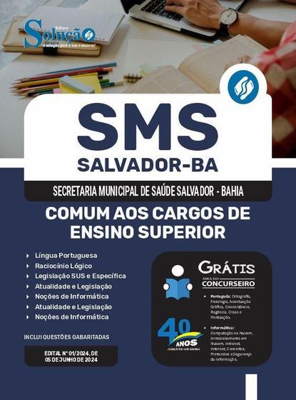 Imagem de Apostila URBANO SMS Salvador 2024 - Comum aos Cargos de Ensino Superior