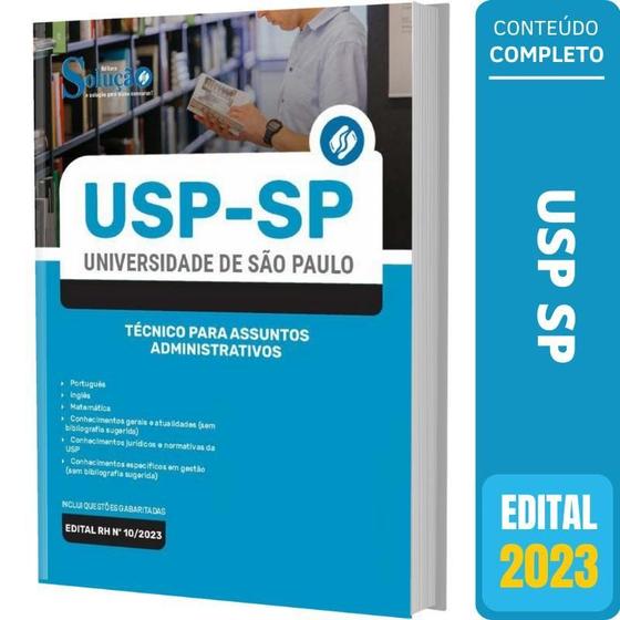 Imagem de Apostila Usp 2023 - Técnico Para Assuntos Administrativos