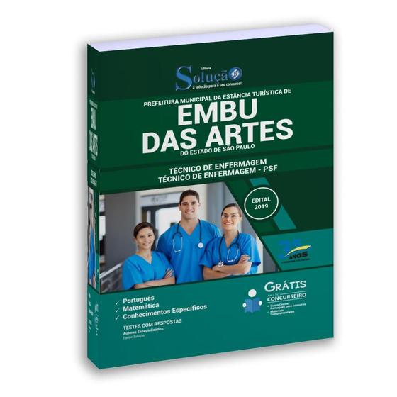 Imagem de Apostilaembu Das Artes Sp 2019 Técnico De Enfermagem