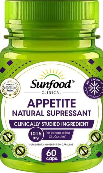 Imagem de Appetite Natural Supressant 1015mg 60 Cápsulas - Sunfood