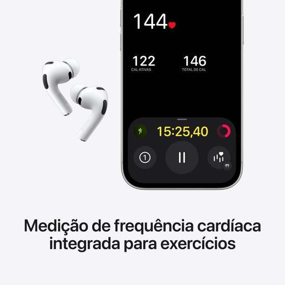 Apple AirPods Pro 3 — estojo com carregamento USB-C e MagSafe