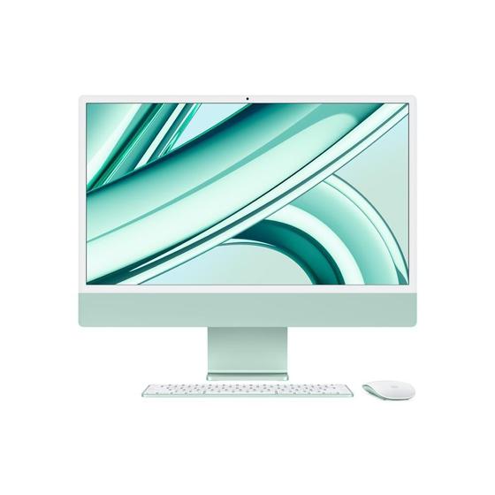 Imagem de Apple iMac Tela Retina 4.5K de 24": Apple M3 com CPU de 8 núcleos, GPU de 10 núcleos, 512 GB - Verde 