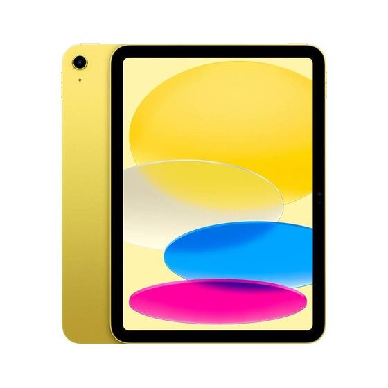 Imagem de Apple iPad 10.9" 10ª Geração, Chip A14 Bionic, Wi-Fi + Cellular, 64GB, Câmera Traseira 12MP Amarelo - MQ6L3BZ/A