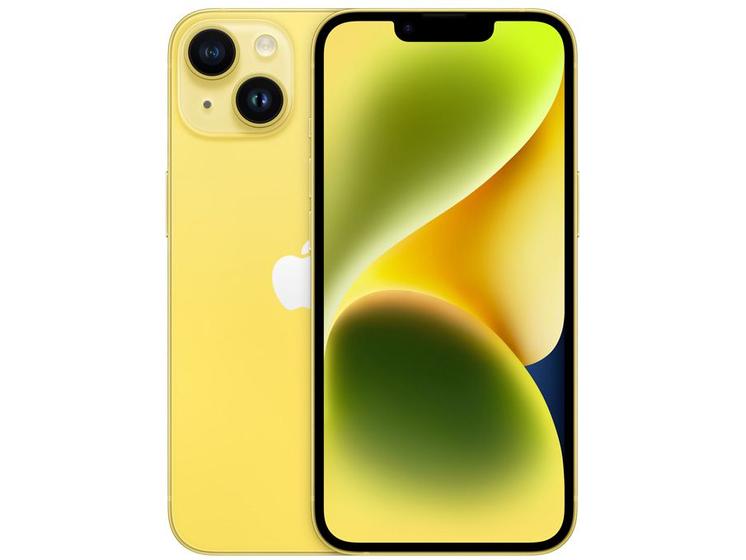 Celular Smartphone Apple iPhone 14 128gb Amarelo - 1 Chip