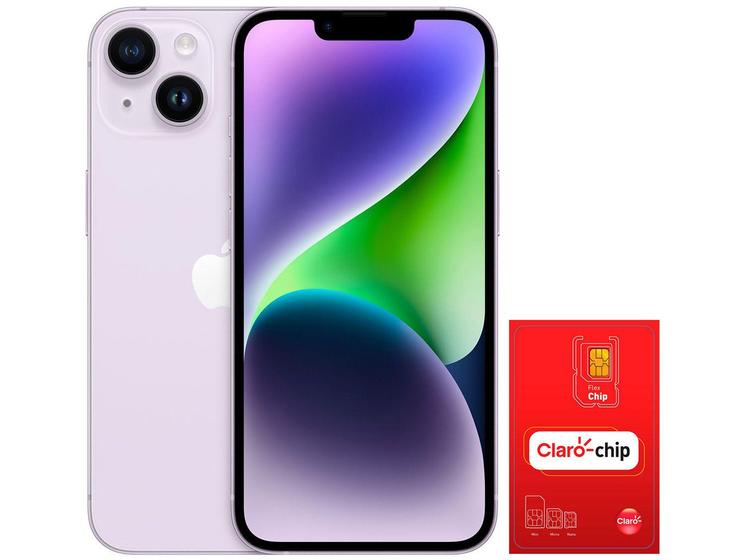 Apple iPhone 14 128GB Roxo 6,1” 12MP iOS Menor preço em Apple iPhone 14 128GB Roxo 6,1” 12MP iOS