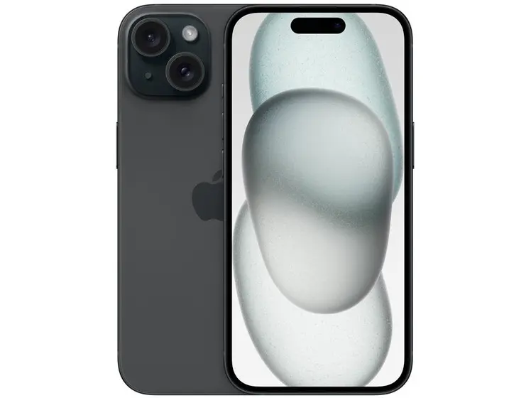 Apple iPhone 15 256GB Preto 6,1" 48MP iOS 5G Imagem de Apple iPhone 15 256GB Preto 6,1" 48MP iOS 5G