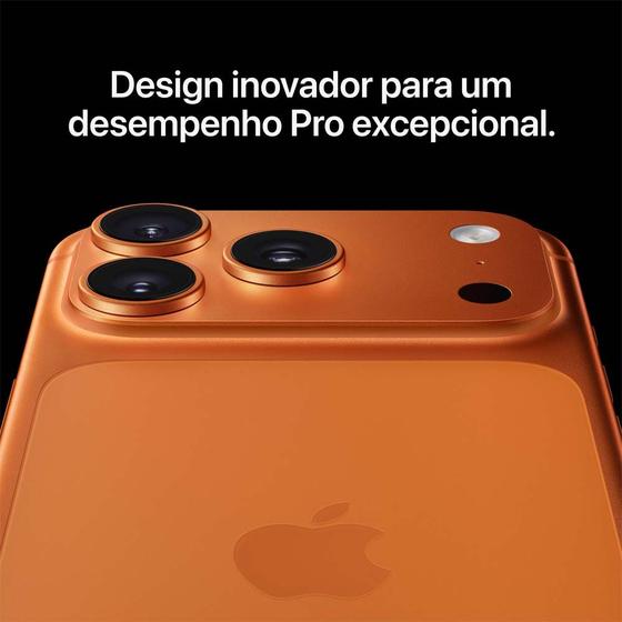 Apple iPhone 17 Pro Max — design e câmera traseira