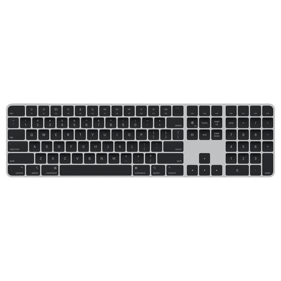 Imagem de Apple Magic Keyboard com Touch ID e teclado numérico para Mac com chip da Apple - Inglês (EUA) - Black Keys - MMMR3BZ/A