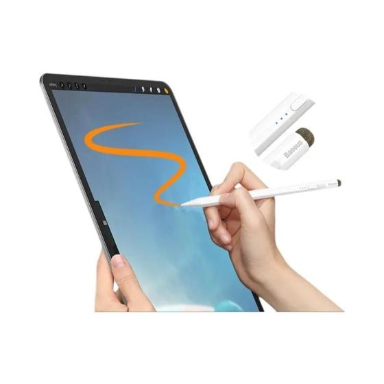 Imagem de Apple Pencil 2 e 1 - Stylus com Rejeição de Palma para iPad Air 4/5, Pro 11/12.9 e Mini 6