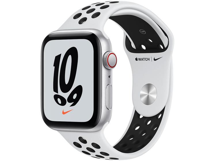 Apple Watch Nike SE 44mm GPS + Cellular - Caixa Prateada Alumínio 