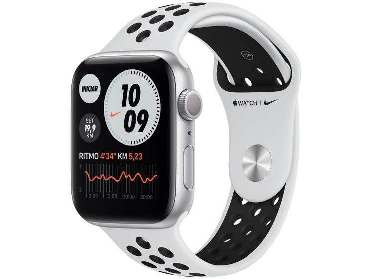 Apple Watch Nike Series 6 44mm Prateada GPS - Pulseira Apple Watch Nike Series 6 44mm Prateada GPS - Pulseira