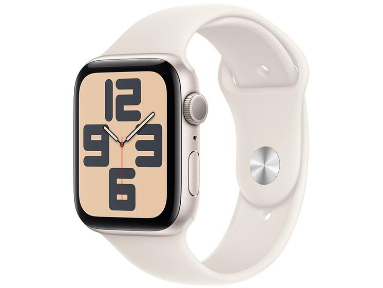 Imagem de Apple Watch SE GPS Caixa Estelar de Alumínio 44mm Pulseira Esportiva Estelar M/G