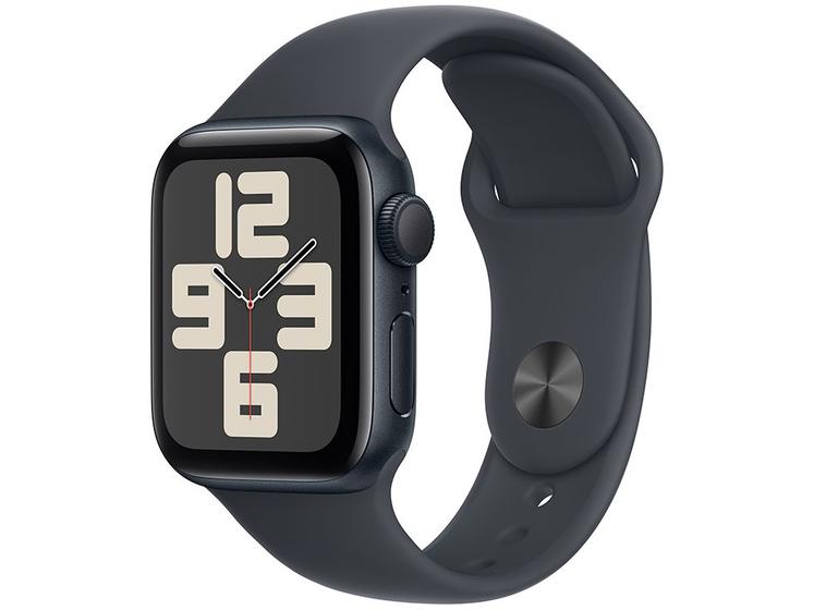 Imagem de Apple Watch SE GPS Caixa Meia-noite de Alumínio 40mm Pulseira Esportiva Meia-noite P/M