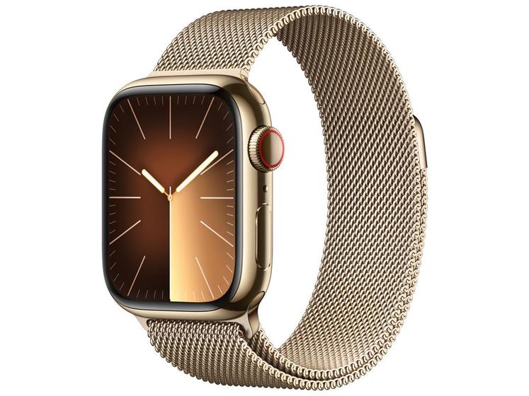 Apple Watch Series 9 GPS + Cellular Caixa Dourada de Aço Apple Watch Series 9 GPS + Cellular Caixa Dourada de Aço