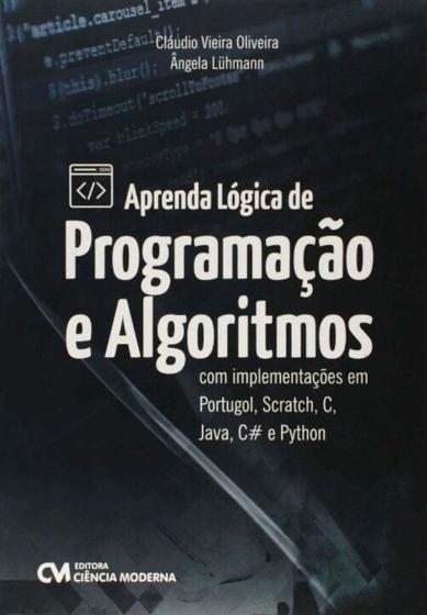 Imagem de Aprenda log. de prog. e algor. com impl. em portug