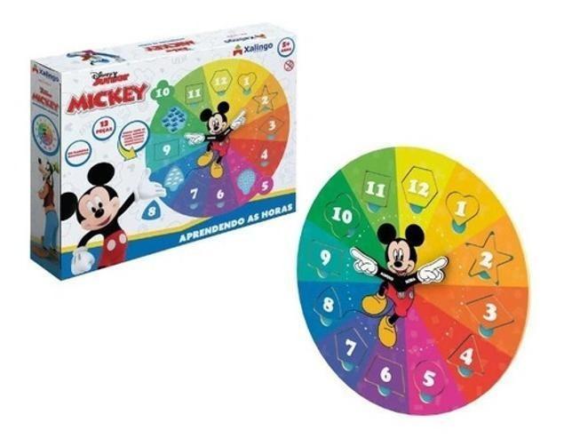 Imagem de Aprendendo As Horas Com Relógio Do Mickey Mouse Pedagógico