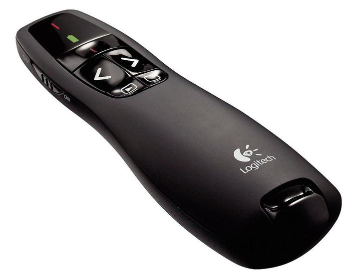 Imagem de Apresentador Multimídia Laser Pointer Logitech R400 - Receptor USB sem fio - 910-001354