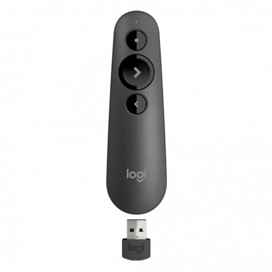 Imagem de Apresentador sem fio Logitech R500s com Pointer Vermelho, USB ou Bluetooth, Personalizável, Pilha Inclusa - 910-006518