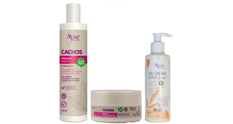 Imagem de Apse Cachos Shampoo E Máscara E Bb Cream Fresh