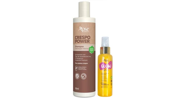 Imagem de Apse Crespo Power Shampoo e Glow Spray