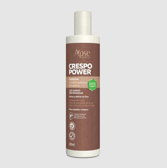 Imagem de Apse Gelatina Ativadora e Umidificadora Crespo Power 300ml