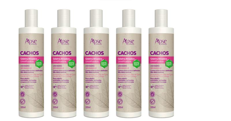 Imagem de Apse Kit 5 Unidades Cachos Gelatina 300 ml