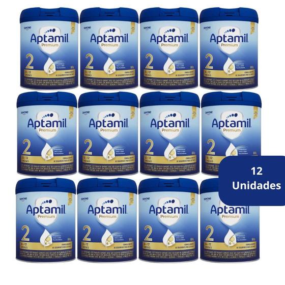 Imagem de Aptamil 2 Premium 800g Danone - Kit 12 unidades