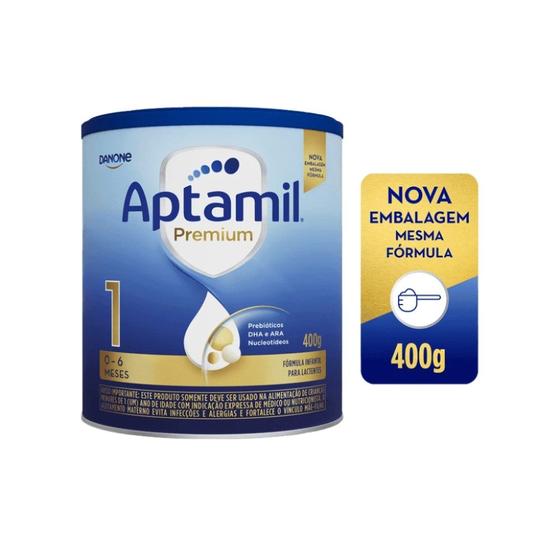 Imagem de Aptamil Premium 1 Fórmula Infantil 400g Para Lactentes 0 - 6 Meses Danone