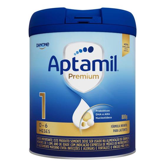 Imagem de Aptamil Premium 1 Fórmula Infantil para Lactentes de 0 a 6 Meses com 800g