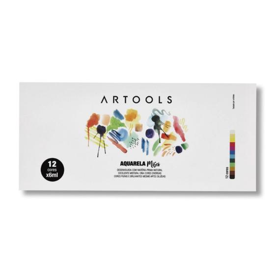 Imagem de Aquarela Bisnaga Artools Misci 06ml 12 Cores