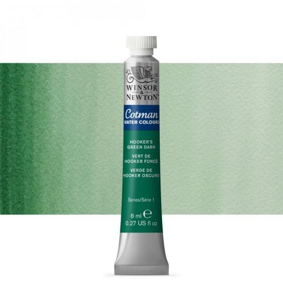 Imagem de Aquarela Bisnaga Winsor & Newton Cotman 312 Hookers Green Dark 8ml 0303312