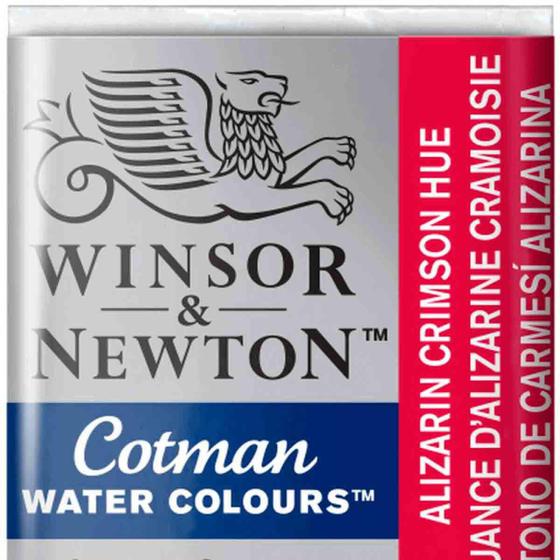 Imagem de Aquarela Cotman W&N Pastilha 003 Alizarin Crimson Hue