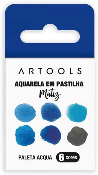 Imagem de Aquarela Em Pastilha 6 Cores Artools