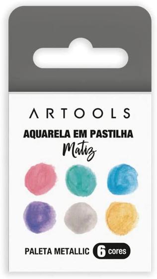 Imagem de Aquarela Em Pastilha 6 Cores Artools