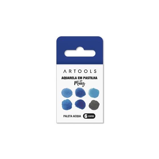 Imagem de Aquarela em Pastilha Matiz Artools com 6 Cores - Acqua