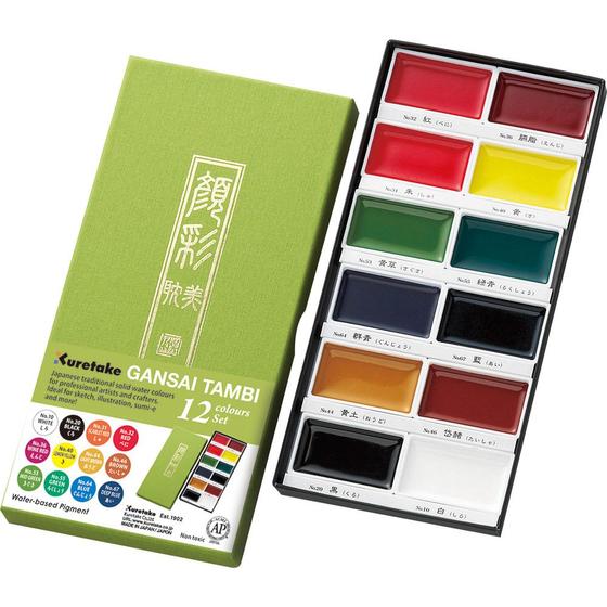 Imagem de Aquarela Kuretake Gansai Tambi 12 Cores II