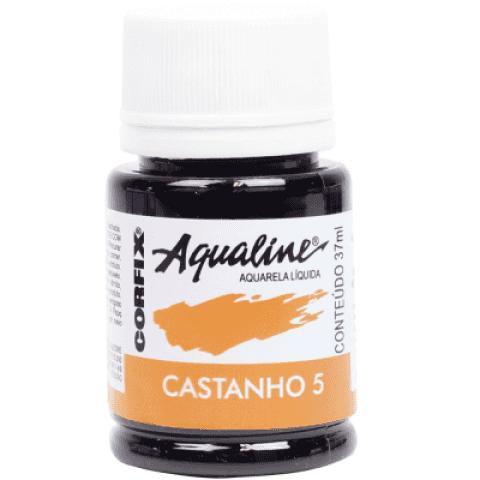 Imagem de Aquarela Liquida Aqualine Corfix 5 Castanho 37ml