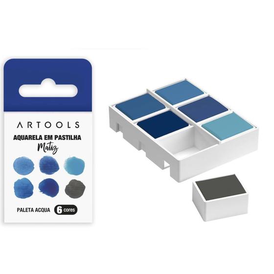 Imagem de Aquarela Pastilha Matiz - 6 Cores - Artools