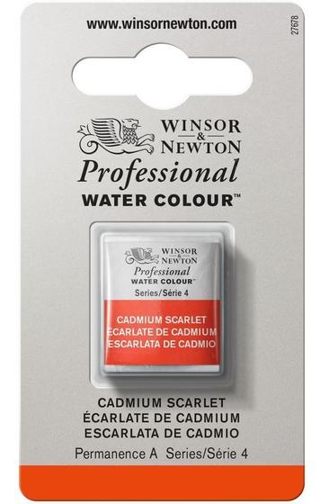 Imagem de Aquarela Pastilha Profissional Winsor 106 Cadmium Scarlet