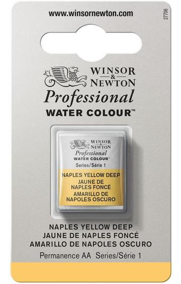 Imagem de Aquarela Pastilha Profissional Winsor 425 Naples Yellow Deep