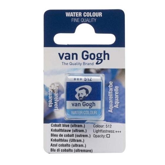 Imagem de Aquarela Pastilha Talens Van Gogh 512 Cobalt Blue (Ultram.)