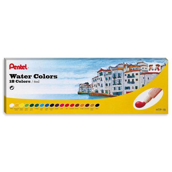 Imagem de Aquarela Pentel Water Colors com 18 Cores Htp-18