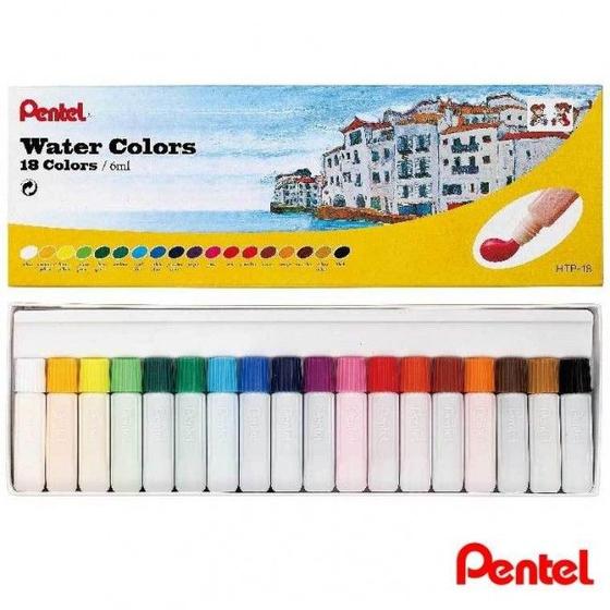 Imagem de Aquarela Pentel Water Colors com 18c HTP-18