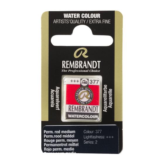 Imagem de Aquarela Rembrandt Pastilha 377 Permanent Red Med