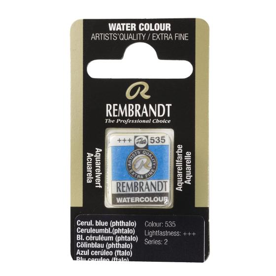 Imagem de Aquarela Rembrandt Pastilha 535 Cerulean Blue Pht