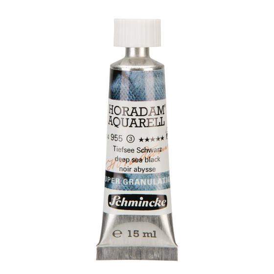 Imagem de Aquarela Schmincke Granulada Horadam 15ml 955 Deep Sea Black